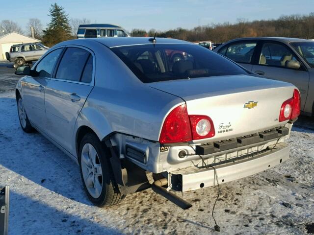 1G1ZG57B594136548 - 2009 CHEVROLET MALIBU LS SILVER photo 3