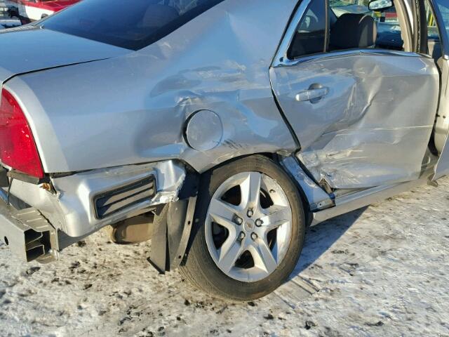 1G1ZG57B594136548 - 2009 CHEVROLET MALIBU LS SILVER photo 9