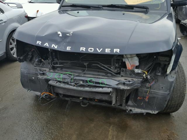 SALSH2E44CA722720 - 2012 LAND ROVER RANGE ROVE BLACK photo 9