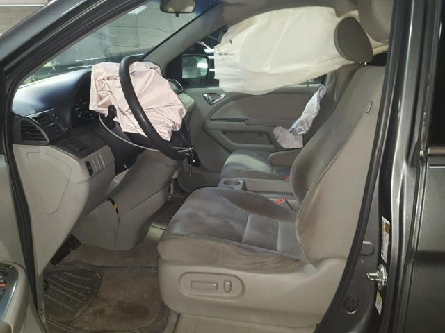 5FNRL38498B079477 - 2008 HONDA ODYSSEY EX GRAY photo 5