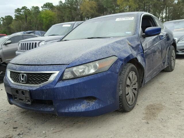 1HGCS12388A024560 - 2008 HONDA ACCORD LX- BLUE photo 2