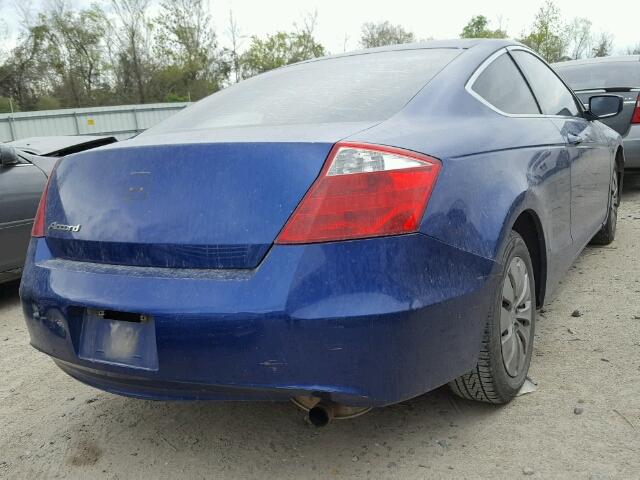 1HGCS12388A024560 - 2008 HONDA ACCORD LX- BLUE photo 4