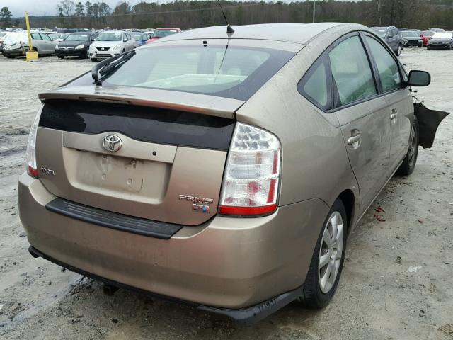 JTDKB20U877627922 - 2007 TOYOTA PRIUS TAN photo 4