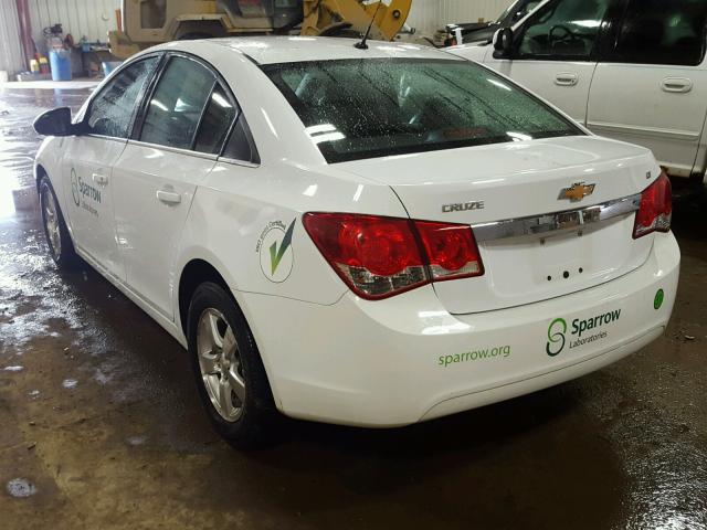 1G1PE5SC3C7343121 - 2012 CHEVROLET CRUZE LT WHITE photo 3