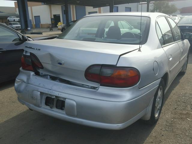 1G1NE52JX2M624967 - 2002 CHEVROLET MALIBU LS SILVER photo 4