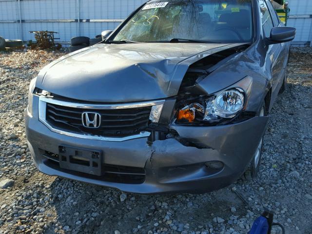 1HGCP36869A031589 - 2009 HONDA ACCORD EXL GRAY photo 9