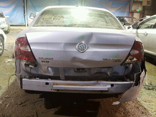 2G4WD582561174821 - 2006 BUICK LACROSSE C SILVER photo 9