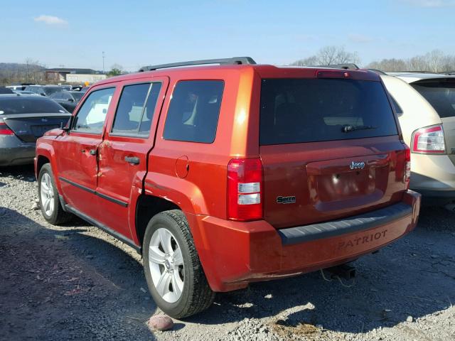 1J8FT28WX8D669881 - 2008 JEEP PATRIOT SP ORANGE photo 3