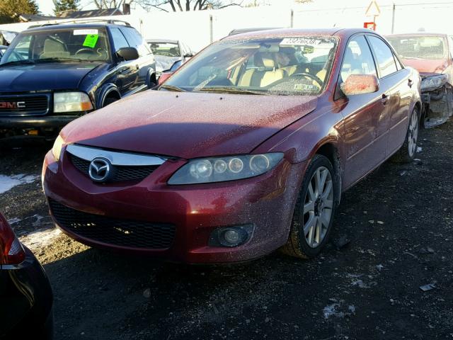 1YVHP80D965M56925 - 2006 MAZDA 6 RED photo 2