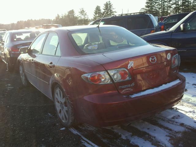 1YVHP80D965M56925 - 2006 MAZDA 6 RED photo 3