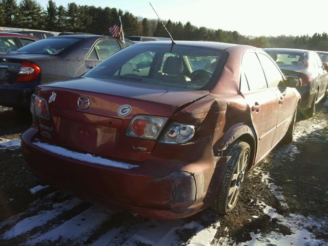 1YVHP80D965M56925 - 2006 MAZDA 6 RED photo 4