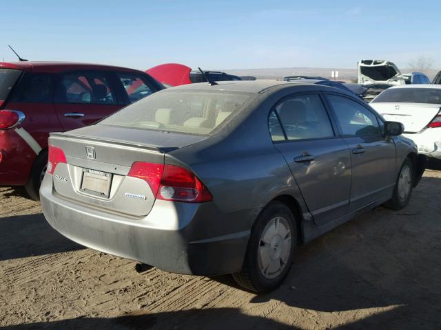 JHMFA36227S022595 - 2007 HONDA CIVIC HYBR BROWN photo 4