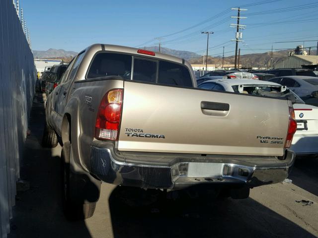 5TEJU62N78Z470817 - 2008 TOYOTA TACOMA DOU BEIGE photo 3