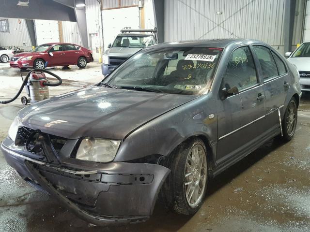 3VWSE69M14M140299 - 2004 VOLKSWAGEN JETTA GLS GRAY photo 2