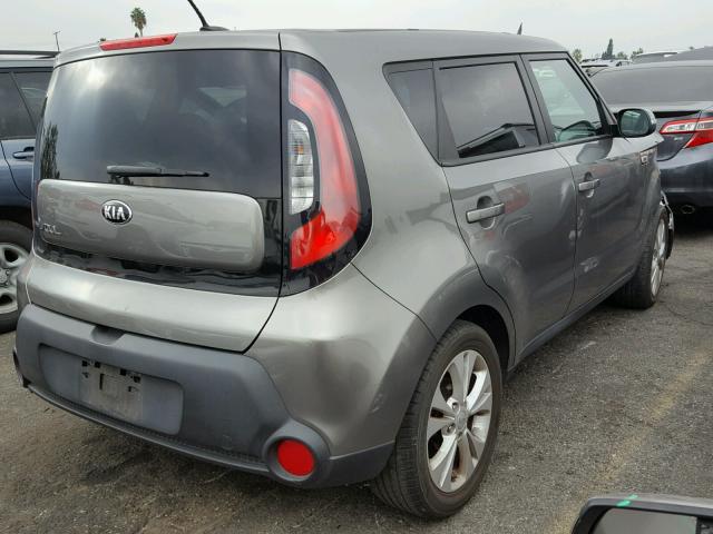 KNDJP3A53E7077634 - 2014 KIA SOUL + GRAY photo 4