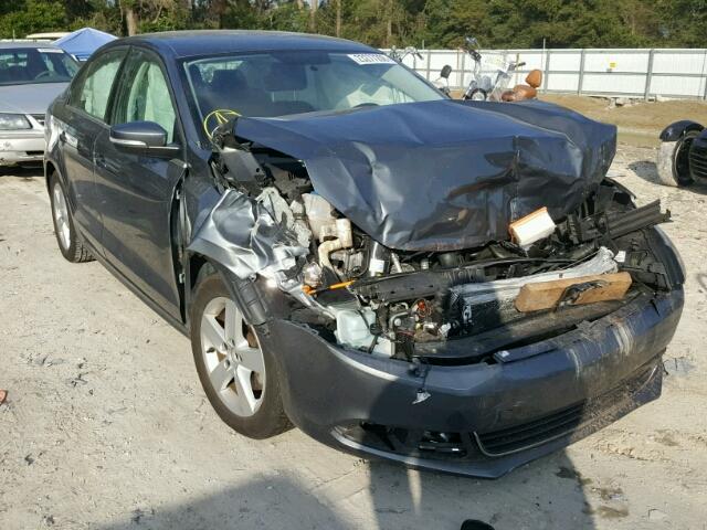 3VWLL7AJ5EM293173 - 2014 VOLKSWAGEN JETTA TDI GRAY photo 1