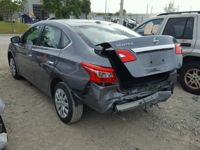 3N1AB7AP5HL648244 - 2017 NISSAN SENTRA S SILVER photo 3