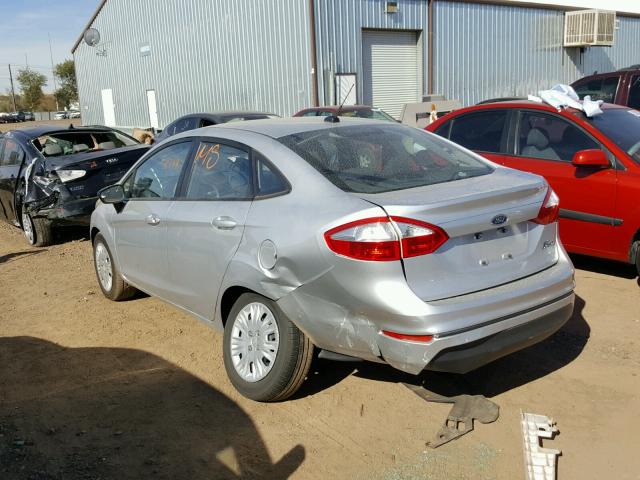 3FADP4AJ6FM101244 - 2015 FORD FIESTA S SILVER photo 3