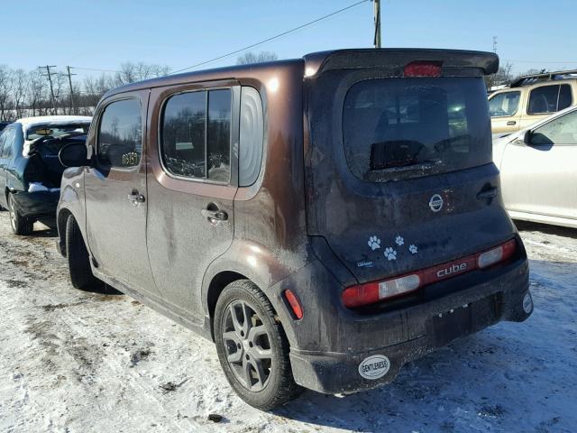 JN8AZ28R09T105047 - 2009 NISSAN CUBE BASE BURGUNDY photo 3