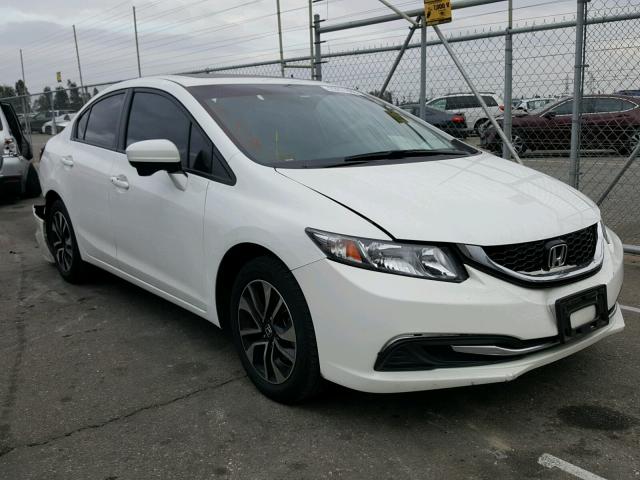 19XFB2F88EE232387 - 2014 HONDA CIVIC EX WHITE photo 1