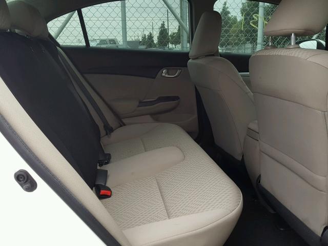 19XFB2F88EE232387 - 2014 HONDA CIVIC EX თეთრი ფოტო 6