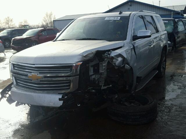 1GNSKCKCXFR266794 - 2015 CHEVROLET TAHOE K150 SILVER photo 2