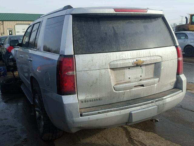 1GNSKCKCXFR266794 - 2015 CHEVROLET TAHOE K150 SILVER photo 3