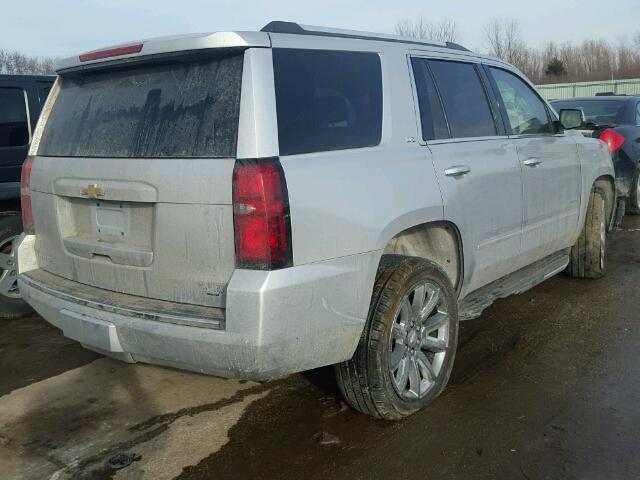 1GNSKCKCXFR266794 - 2015 CHEVROLET TAHOE K150 SILVER photo 4