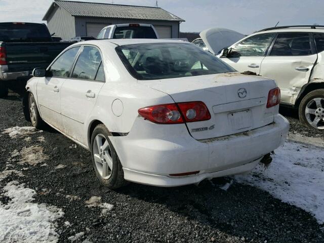 1YVFP80D435M29781 - 2003 MAZDA 6 S WHITE photo 3