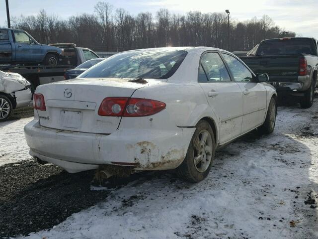 1YVFP80D435M29781 - 2003 MAZDA 6 S WHITE photo 4