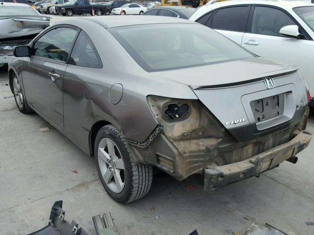 2HGFG12606H571250 - 2006 HONDA CIVIC LX CHARCOAL photo 3