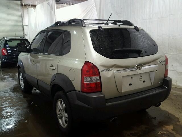 KM8JN72D67U581436 - 2007 HYUNDAI TUCSON SE GOLD photo 3