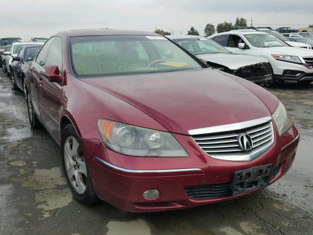 JH4KB16506C002493 - 2006 ACURA RL RED photo 1