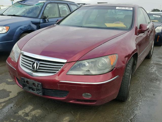 JH4KB16506C002493 - 2006 ACURA RL RED photo 2
