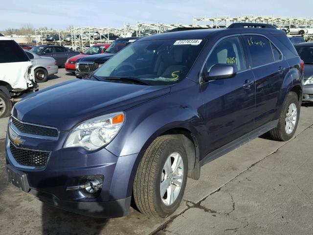 2GNFLNE37D6273068 - 2013 CHEVROLET EQUINOX LT BLUE photo 2