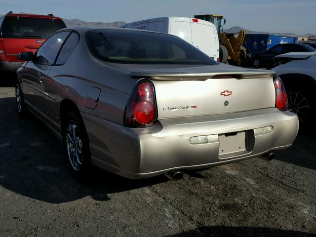 2G1WX12K139389776 - 2003 CHEVROLET MONTE CARL TAN photo 3