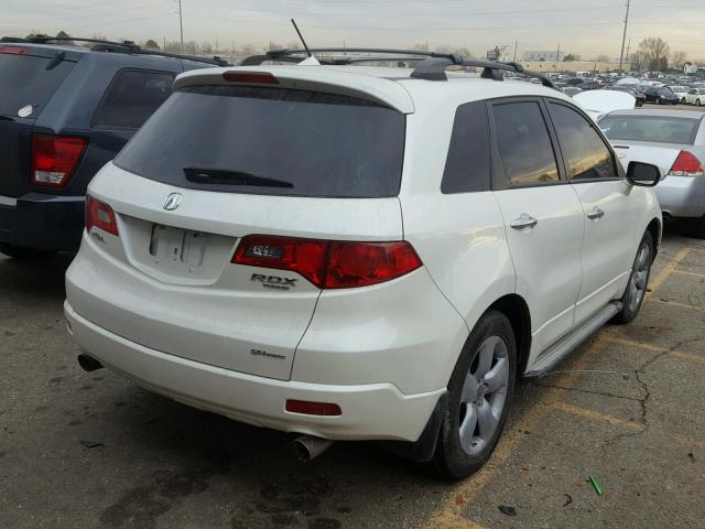 5J8TB18228A012810 - 2008 ACURA RDX WHITE photo 4