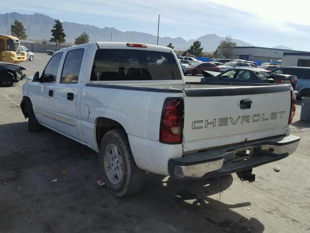 2GCEC13T151105960 - 2005 CHEVROLET SILVERADO WHITE photo 3