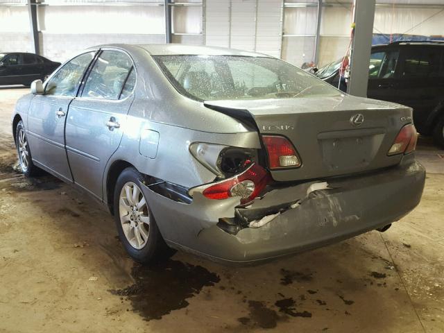 JTHBF30G830109430 - 2003 LEXUS ES 300 GRAY photo 3