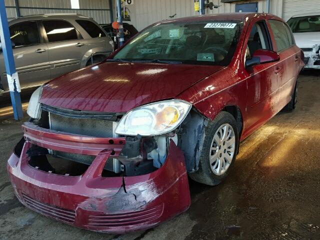 1G1AT58H097184615 - 2009 CHEVROLET COBALT LT BURGUNDY photo 2