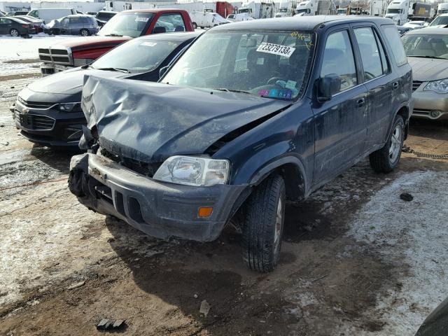 JHLRD1862WC089669 - 1998 HONDA CR-V EX GREEN photo 2