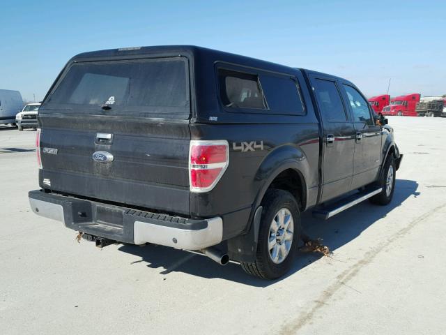 1FTFW1ET3DKD33689 - 2013 FORD F150 SUPER BLACK photo 4