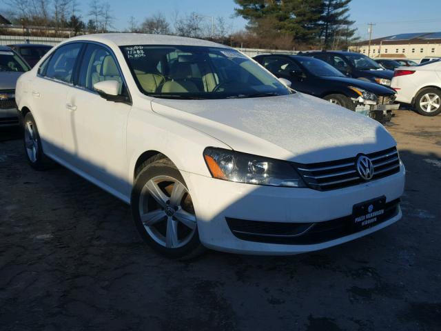 1VWBP7A38CC052790 - 2012 VOLKSWAGEN PASSAT SE WHITE photo 1