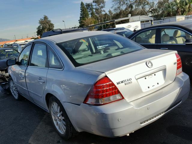 1MEHM43175G621221 - 2005 MERCURY MONTEGO PR SILVER photo 3