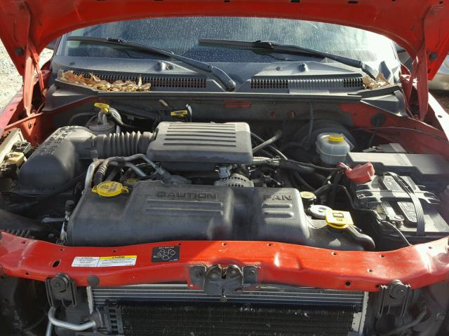 1B7HG48N32S661714 - 2002 DODGE DAKOTA QUA RED photo 7