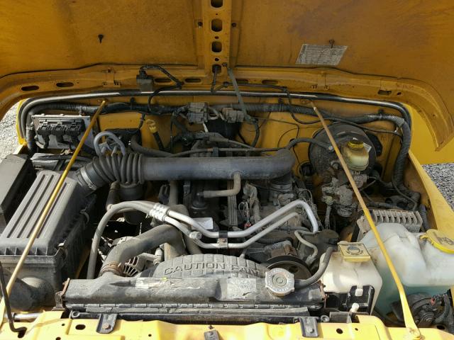 1J4FA49S24P729255 - 2004 JEEP WRANGLER / YELLOW photo 7