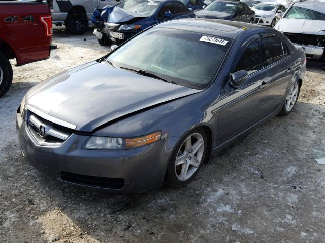 19UUA65554A039478 - 2004 ACURA TL GRAY photo 2