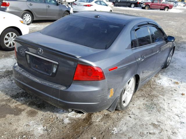 19UUA65554A039478 - 2004 ACURA TL GRAY photo 4