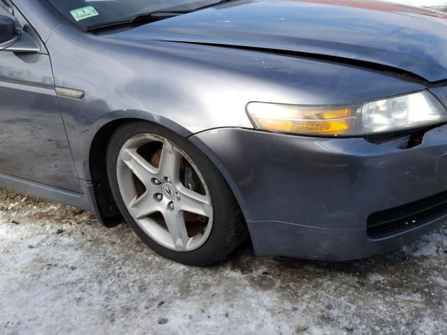 19UUA65554A039478 - 2004 ACURA TL GRAY photo 9