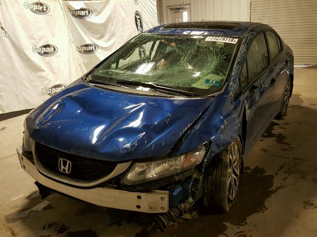 2HGFB2F80FH550706 - 2015 HONDA CIVIC EX Mavi foto 2